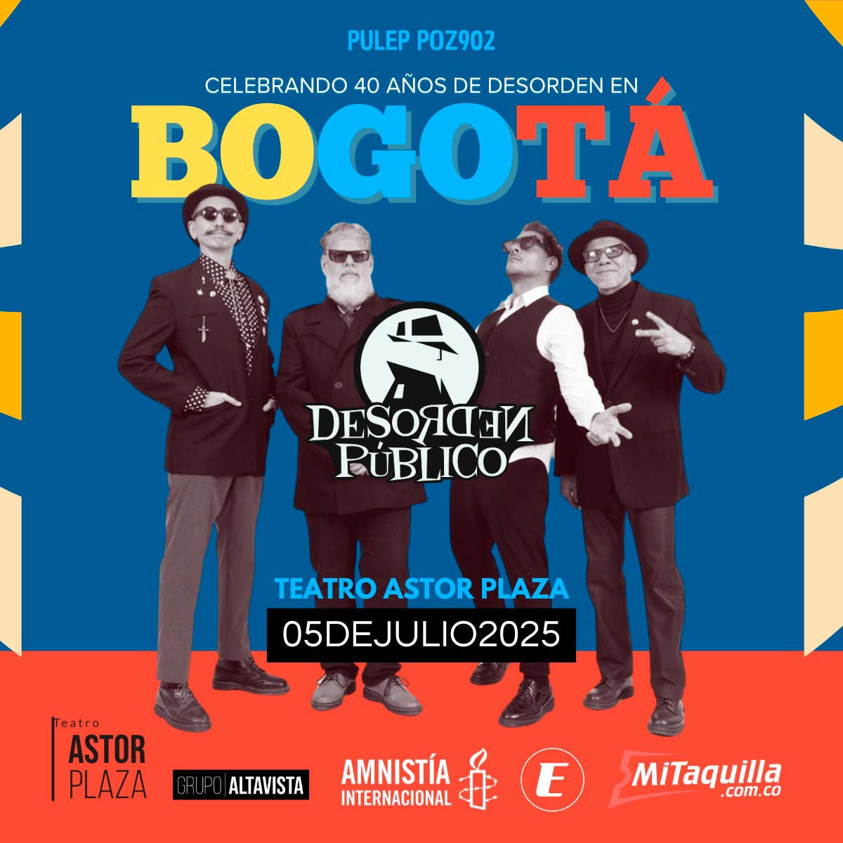 Radiorageofi's tweet photo. Desorden Público celebra sus 40 años y vendrá a Colombia a un concierto para conmemorarlos @desordenpublico by @henryrage 
@GAltavista @MitaquillaCo @Astor_Plaza 
https://t.co/P0UltuEXll https://t.co/0qEqrGUPbC