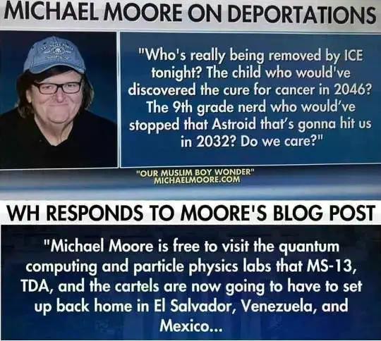 kArEn_Magnet_'s tweet image. Yes, #MichaelMoore is really this stupid...
🤦🤦‍♂️🤦‍♀️
#WhiteHouse #IllegalAliens #TrenDeAragua #MS13 #Cartel