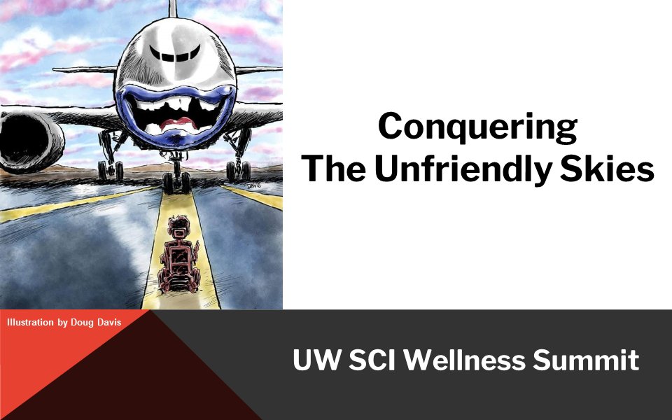 nwrscis's tweet photo. New SCI Forum video!
Conquering the Unfriendly Skies
https://t.co/ps7SS0XgXe
Presentation from a power and a manual wheelchair user on airline transportation (preflight, at the airport/gate, transferring/boarding, onboard, arrival, and if/when damage occurs to your equipment). https://t.co/2dG2zKCvuV