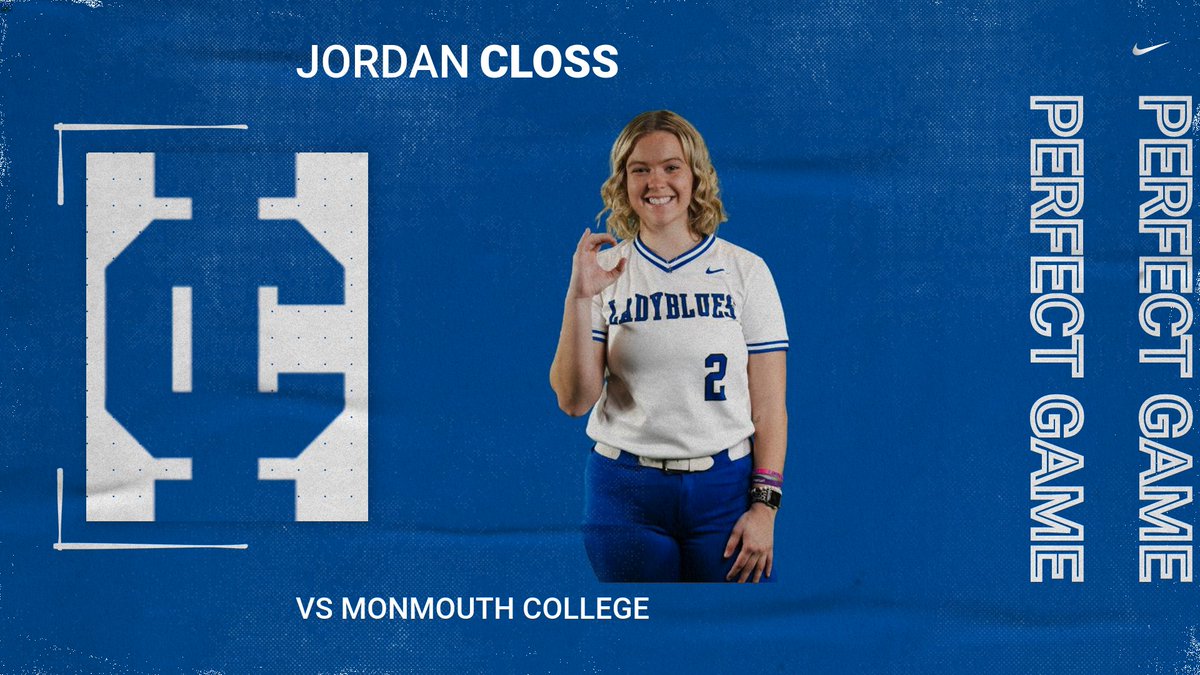 Perfect Game Alert!!!! Congrats to Jordan Closs for throwing a perfect game against Monmouth College. Jordan led the team to a 13-0 win.