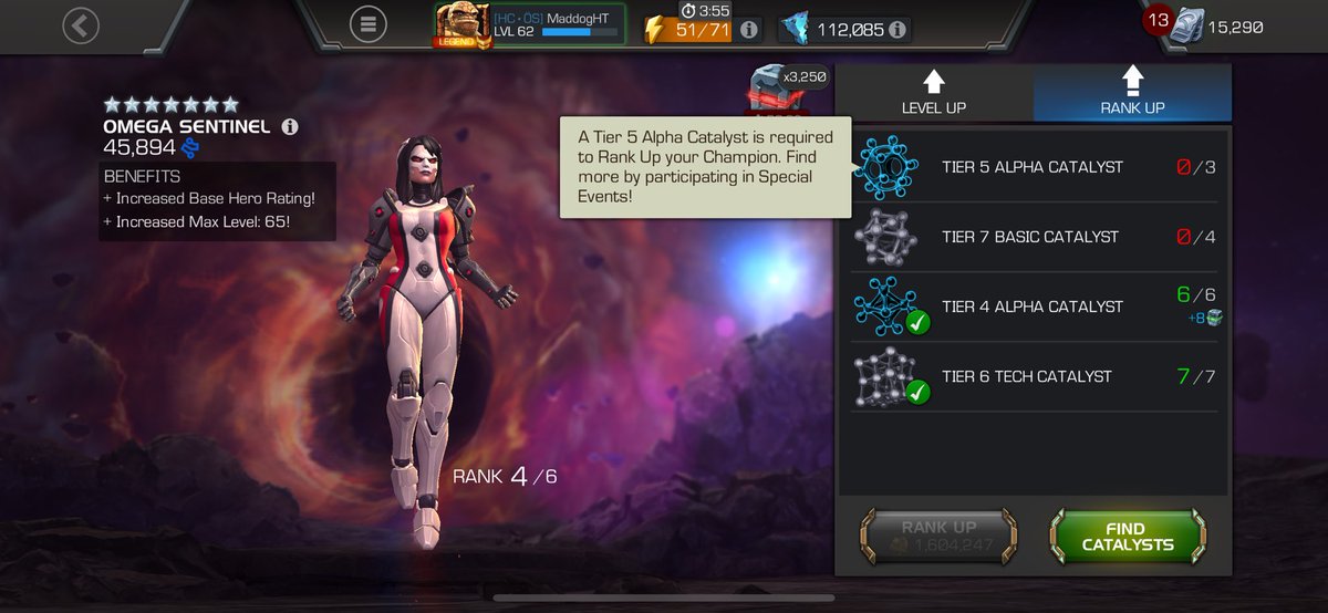 Profile filled w/ rank 4s now

9.2 yielded two more r4s #TakeMyUnits #MCOC #FTP <a href="/MarvelChampions/">Marvel Contest of Champions</a>