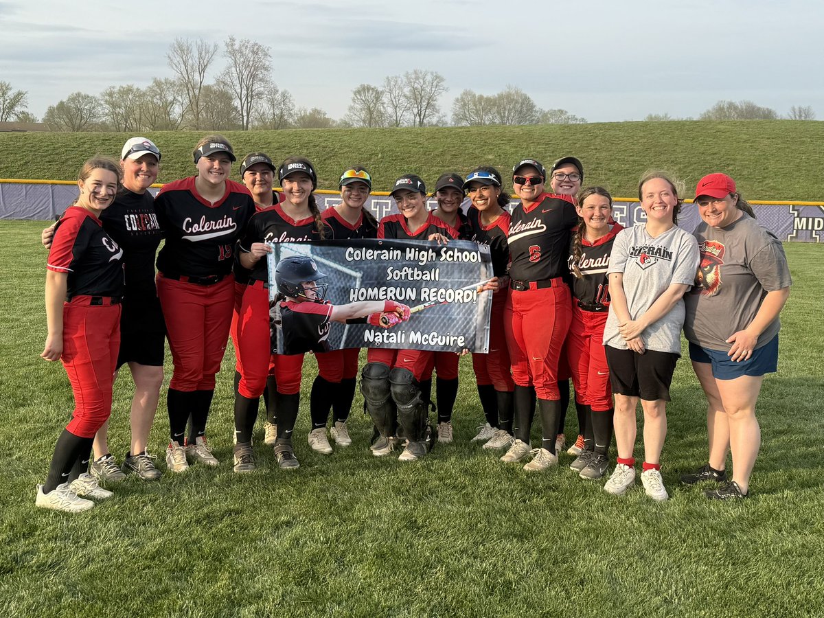 The long standing Colerain HOME RUN record has it’s new leader! 💥🥎

Congratulations, Nat! Career home run #14 and counting