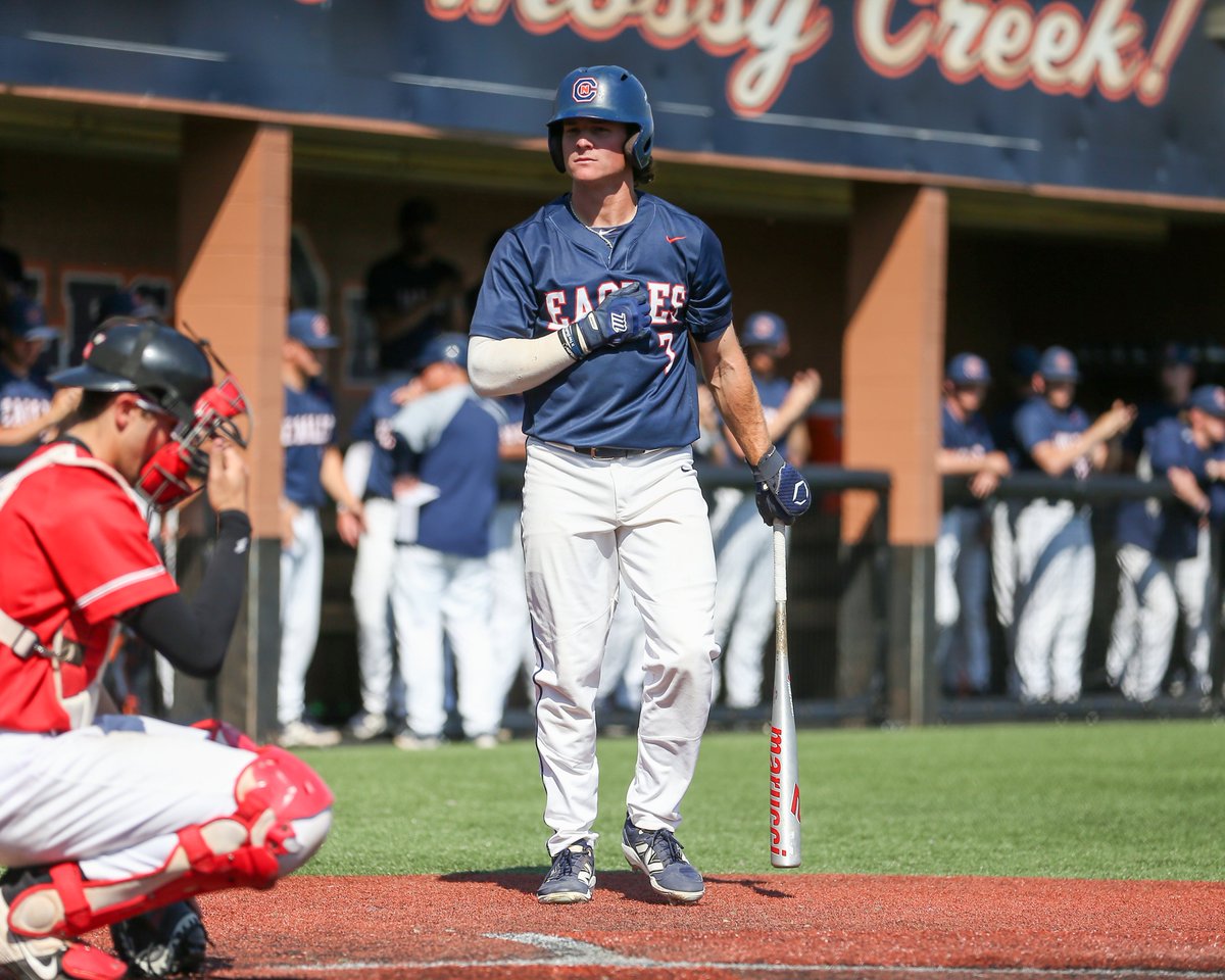 CN_Eagles's tweet photo. A TREY BOMBBBB💣💣

@miller_trey14 hits his second home run of the year to extend C-N's lead

🦅 @CNBaseball 10
🔵🔴 @CatawbaBaseball 4
Top 6th

📱https://t.co/gipZ7wpfmW
📈https://t.co/hiIvfnQHY5 https://t.co/DdOTYYSApI
