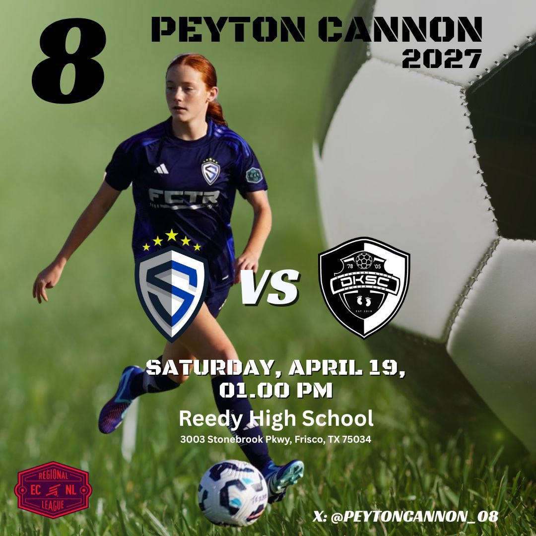 Peyton Cannon (@peytoncannon_08) on Twitter photo Saturday afternoon plans set. Back on the pitch with <a href="/Royal08g/">Sting Dallas Royal ECNL-RL 08G</a> ⚽️🐣🐰
<a href="/StingSoccerClub/">Sting Soccer Club</a> <a href="/NickSoutar/">Nick Soutar</a> <a href="/ImYouthSoccer/">ECNL/GA/Recruiting/College Soccer</a> <a href="/ImCollegeSoccer/">College Soccer Truth ™</a> <a href="/gatorjack72/">Girls In The Game</a> <a href="/PrepSoccerTX/">Prep Soccer Texas</a> <a href="/Gosset41/">Brian Gosset</a> <a href="/NCHS_WSoc/">Nolan Catholic Women's Soccer</a>
#EstoDux Saturday afternoon plans set. Back on the pitch with <a href="/Royal08g/">Sting Dallas Royal ECNL-RL 08G</a> ⚽️🐣🐰
<a href="/StingSoccerClub/">Sting Soccer Club</a> <a href="/NickSoutar/">Nick Soutar</a> <a href="/ImYouthSoccer/">ECNL/GA/Recruiting/College Soccer</a> <a href="/ImCollegeSoccer/">College Soccer Truth ™</a> <a href="/gatorjack72/">Girls In The Game</a> <a href="/PrepSoccerTX/">Prep Soccer Texas</a> <a href="/Gosset41/">Brian Gosset</a> <a href="/NCHS_WSoc/">Nolan Catholic Women's Soccer</a>
#EstoDux