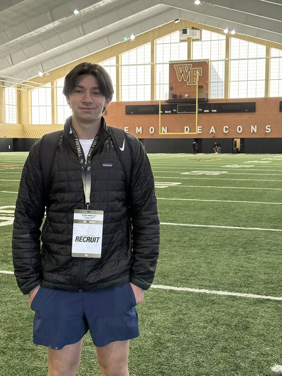 Evan Windley (@evan_windley) on Twitter photo Had a great time a Wake Yesterday! Thanks <a href="/WhitworthN/">Nick Whitworth</a> and <a href="/CoachPurling/">Rhett Purling</a> for taking time to talk to me. Excited to be back this summer!
<a href="/DanOrnerKicking/">DanOrnerKicking</a> <a href="/MattWogan6/">Matt Wogan</a> <a href="/DrStevenWright/">Steven Wright</a> Had a great time a Wake Yesterday! Thanks <a href="/WhitworthN/">Nick Whitworth</a> and <a href="/CoachPurling/">Rhett Purling</a> for taking time to talk to me. Excited to be back this summer!
<a href="/DanOrnerKicking/">DanOrnerKicking</a> <a href="/MattWogan6/">Matt Wogan</a> <a href="/DrStevenWright/">Steven Wright</a>