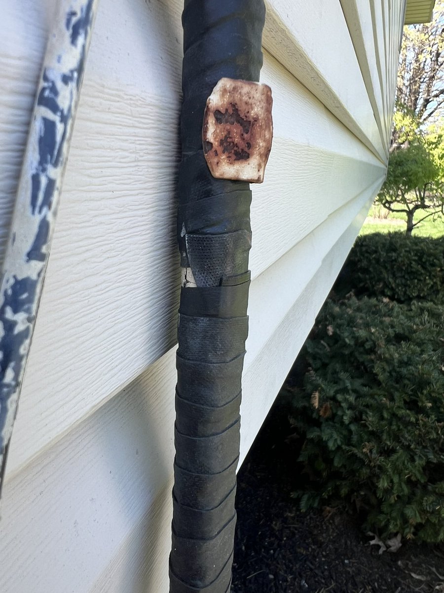 My friend was under contract on a 400k house. 

He asked the seller to replace the service line. 

This is what they did and refused to replace it

He killed the deal right there and I support that 100 percent