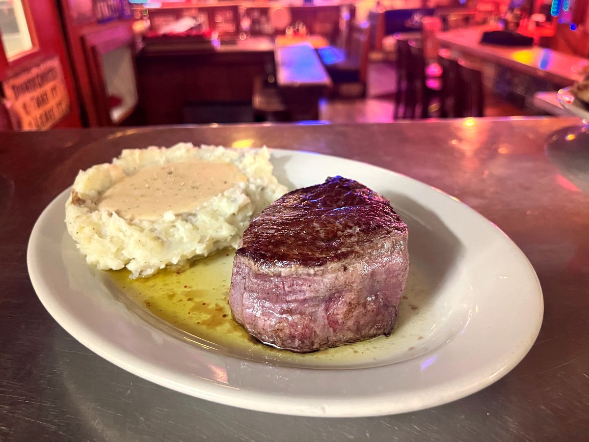 TEXAZGrill's tweet photo. 🔥 This Week’s Special (April 15–20th): Either Jim’s Ribeye Dinner (12 oz) hand-cut ribeye or Freidy's Filet Dinner (10 oz)  hand-cut filet mignon + choice of two sides, house buttermilk biscuits &amp; rolls. Plus, your choice of any glass of wine or beer. Only $40! https://t.co/9GZRVNQ3E5