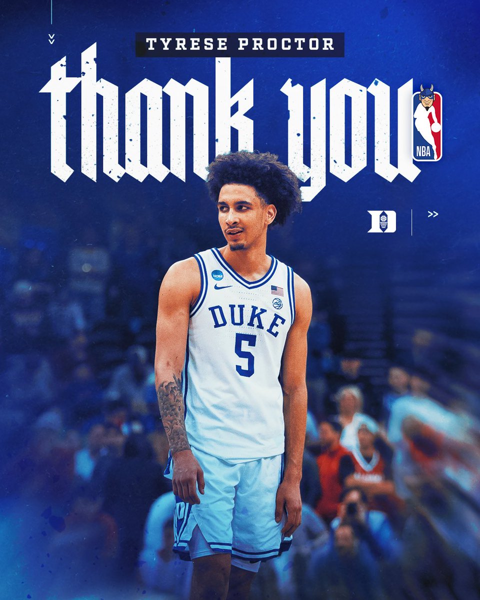 League next. Duke forever. 

Thank you <a href="/TyreseProctor/">Tyrese Proctor</a>‼️💙💙😈