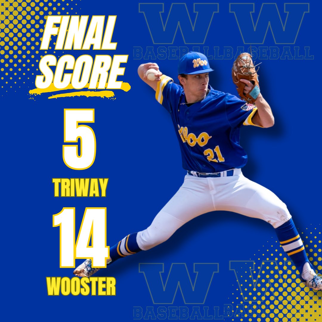 Woo_Baseball (@woo_baseball) on Twitter photo 🚨VARSITY FINAL🚨
Triway 5, Wooster 14! 3 guys make their season debut on the bump & <a href="/dlamb06/">Derrick Lamb</a> picks up his 1st career Varsity W!
Offense led by.
<a href="/hmeese/">hmeese</a> 2H, 3RBI
<a href="/aj_likowski/">AJ Likowski</a> 2H, 2R
<a href="/BrockBowen2424/">Brock Bowen</a> 2H, 3R, 2RBI
<a href="/Graser_M/">Graser_Maddox</a> 2H, 2R, 1RBI
#RollGennys
#GoWoo | <a href="/alwaysageneral/">Wooster HS Athletics</a> 🚨VARSITY FINAL🚨
Triway 5, Wooster 14! 3 guys make their season debut on the bump & <a href="/dlamb06/">Derrick Lamb</a> picks up his 1st career Varsity W!
Offense led by.
<a href="/hmeese/">hmeese</a> 2H, 3RBI
<a href="/aj_likowski/">AJ Likowski</a> 2H, 2R
<a href="/BrockBowen2424/">Brock Bowen</a> 2H, 3R, 2RBI
<a href="/Graser_M/">Graser_Maddox</a> 2H, 2R, 1RBI
#RollGennys
#GoWoo | <a href="/alwaysageneral/">Wooster HS Athletics</a>