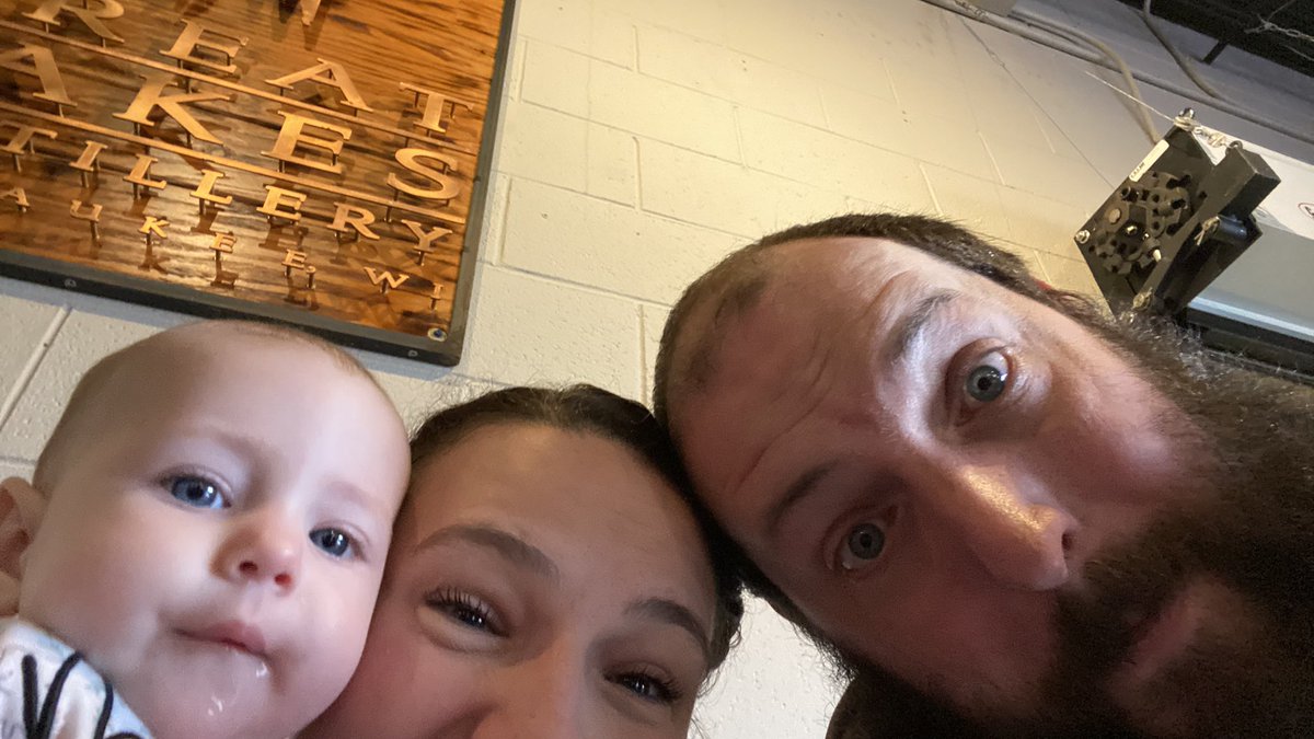frye761371's tweet photo. The burgers at #FoxDen inside @GLDistillery are PHENOMENAL!! @rachfrye and Violet give them two thumbs up. Look at her drooling! 
Curds and fries, good too, but burger is the 🌟.

P.S. Yes the #StackLethal is big enough for two people!

                   #2HungryParents https://t.co/DeQrb8A1KJ