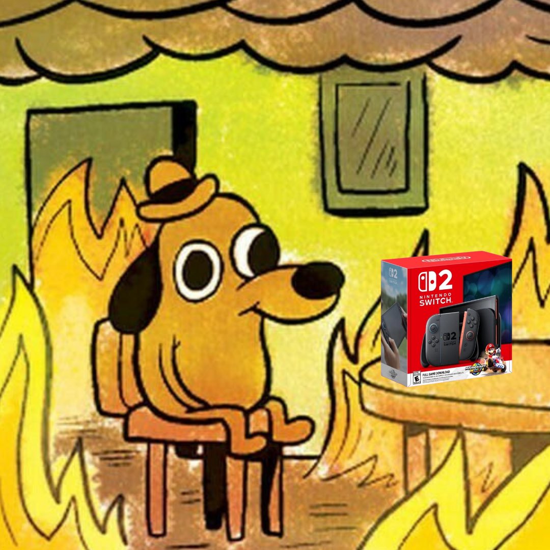 isaaccrossing's tweet photo. everyone in a few months as the world burns but at least we have the switch 2 https://t.co/BX50nKBhzm