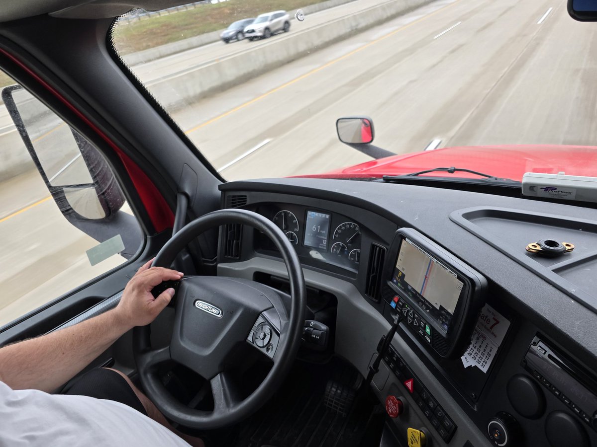 jermozif's tweet photo. 🎉 Hit a big milestone today – 750,000 miles on a Cascadia! 🚛 I was proud to share this moment while training, Todd Patrick,  behind the wheel of our 2020 Freightliner Cascadia. Nothing beats mentoring the next generation of drivers and racking up those miles together. 💪 Thanks, Todd, for the great teamwork! What’s your favorite trucking milestone or memory? Drop it in the comments! 👇 #TruckingLife #750KMiles #FreightlinerCascadia #DriverTrainer #Teamwork"