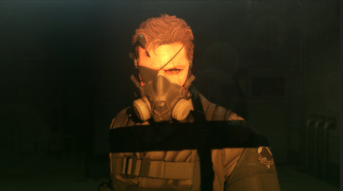 Nippemeow's tweet image. Screenshot redraw, I wanted to draw this moment from MGSV for a while 👁👁 #MetalGearSolid