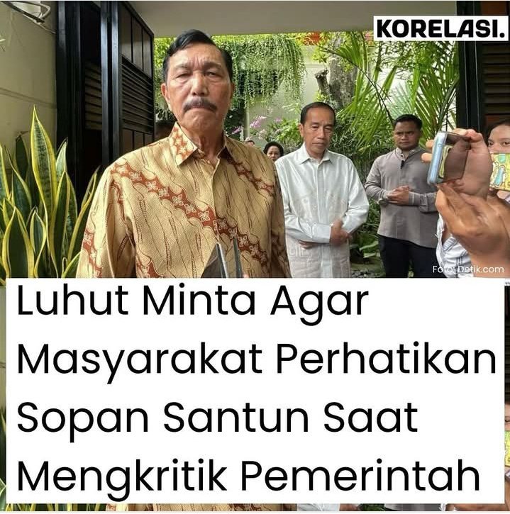 Kritik keras aja diabaikan,
Apalagi santun.

Kalau baperan, mending mengundurkan diri aja oppung 🤣