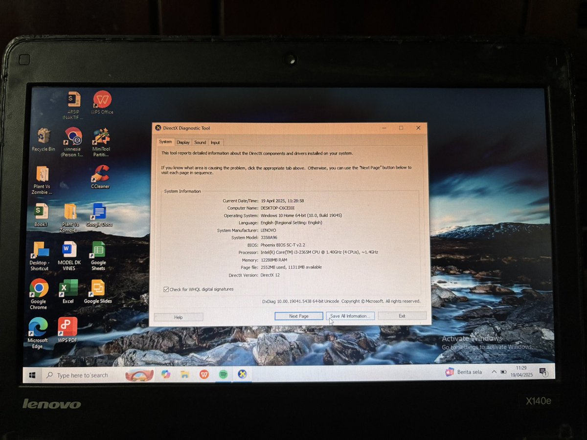 taegigguki's tweet photo. wts
Laptop Lenovo ThinkPad X140E

一 Intel Core i3
一 RAM 12gb
一 Graphics Intel HD Graphics 
一 Camera, Charger, Trackpad oke (minus Wifi haru pake dongle wifi)

▪︎idr 1.350k

♡ cod surabaya, sda, gresik
♡ include Charger, Tas

jual beli second bekas https://t.co/vF5xDBGrYQ