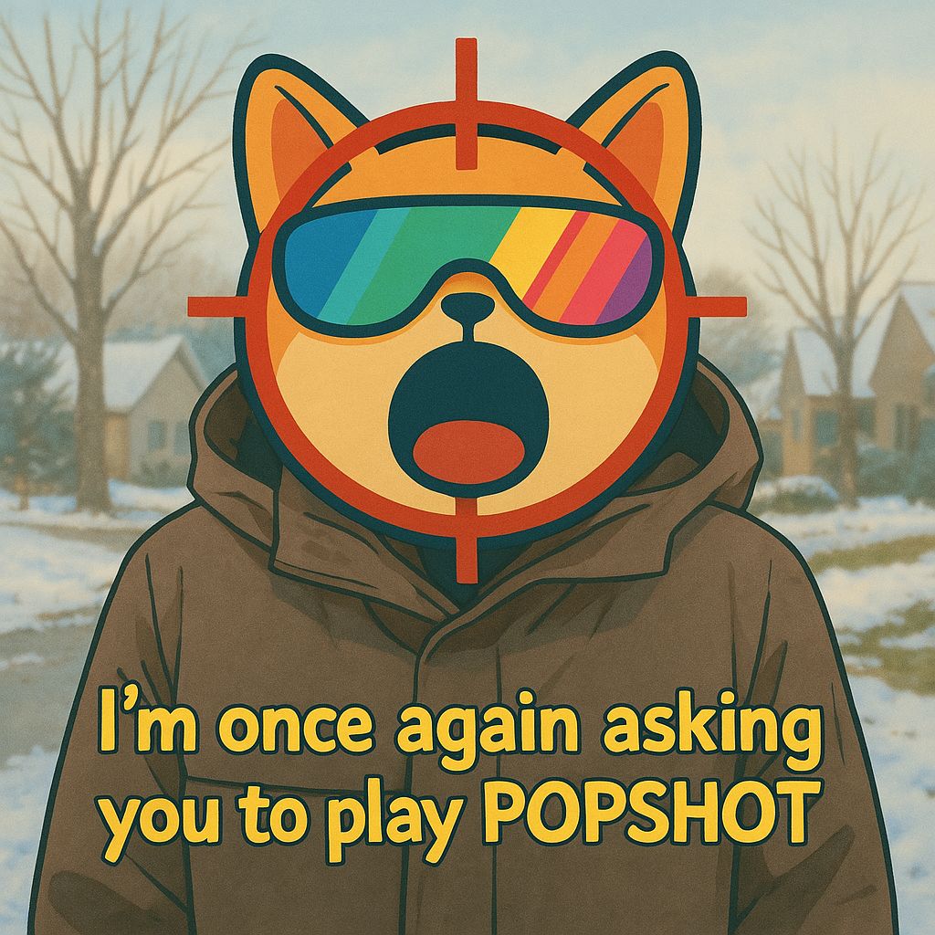 popshotsol's tweet photo. I am once again asking you to play #POPSHOT on @pumpdotfun
https://t.co/bkfVkQB3Ec
$SHOT $SOL #POPCAT #Web3 https://t.co/9cR8QQqWXB