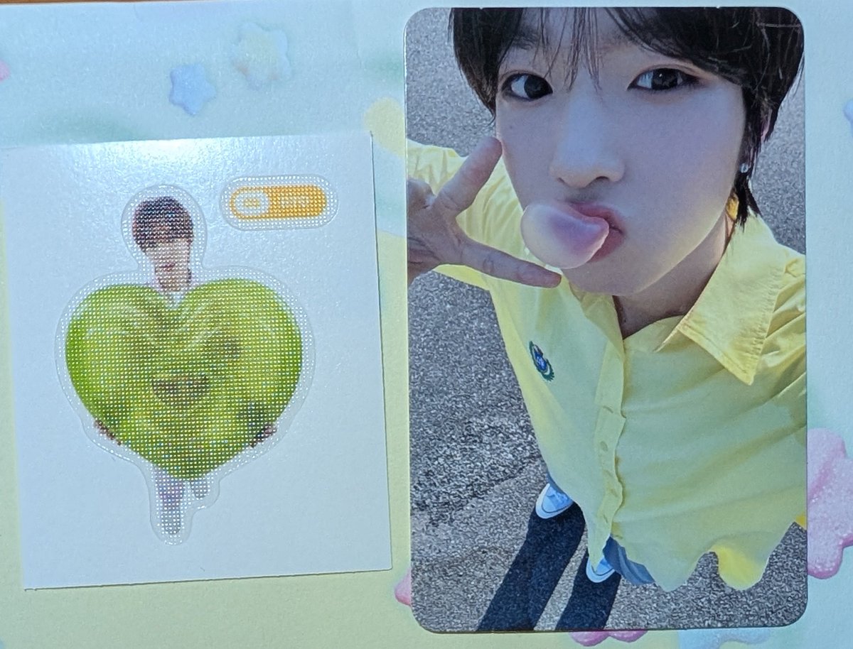 gdamgam's tweet photo. NCT WISH poppop wichu ver popchu トレカ 交換 ウィシ

譲:画像のサクヤトレカ、リョウシール
求:同種ユウシ

郵送での交換希望です。お気軽にお声がけ下さい💖 https://t.co/oWirTbhoOp