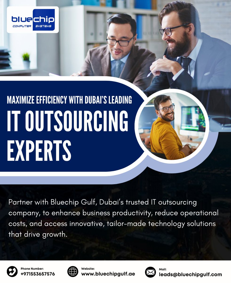 bluechipgulf's tweet photo. 💼✨ Boost your business performance with Bluechip Gulf — Dubai’s trusted IT outsourcing experts! From cutting-edge tech solutions to cost-effective strategies.

🌐 https://t.co/AiKd45j4Tc

#bluechipgulf #itoutsourcing #dubaiitservices #techsolutions #businessefficiency https://t.co/fbt9OVUeA6