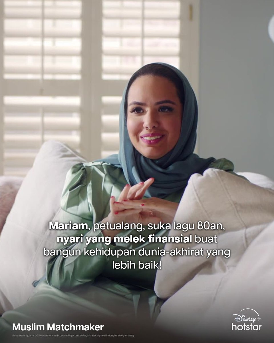 DisneyPlusID's tweet image. Tertarik? Cek profil lengkapnya sekarang yuk mumpung lagi long weekend! Streaming #MuslimMatchmaker, hanya di #DisneyPlusHotstarID.