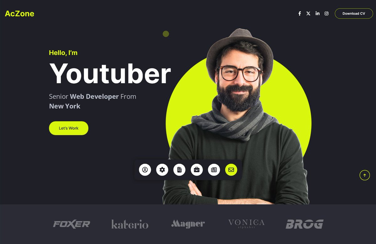 sadia3034's tweet photo. Personal Portfolio Website HTML CSS JS 
full Responsive How is it🤷‍♀️
buy link 🔥
https://t.co/bR9AIKT6EX
Full Responsive Design
Global Style Guide
#AC #Aczone #programming #animation #coding #coder #web #webstagram #webdeveloper #webdevelopment #frontenddeveloper #frontend  #usa🇺🇸 https://t.co/2eoh096ETB