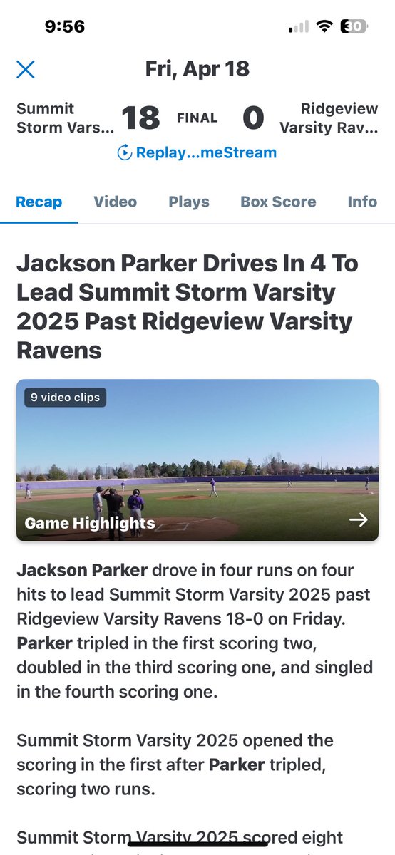 jp_10t's tweet photo. Great day today going 4-4 with a 3b a 2b and 2 1b with 4 RBIs and 1 R https://t.co/iPgdStnRu9