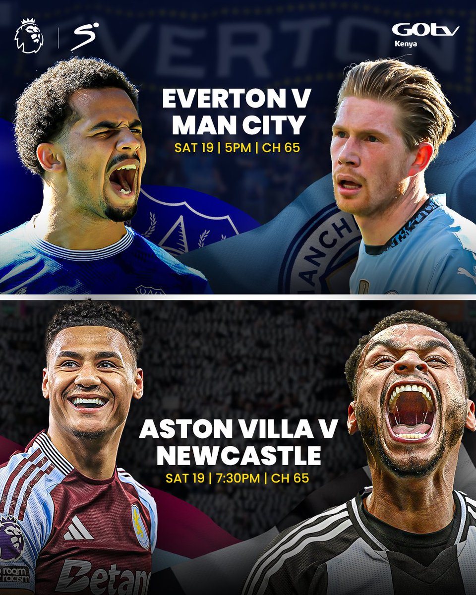 GOtvKenya_'s tweet photo. Itβs about to go down pale #PL Sato clashes loadingβ¦top 5 battle on the line ππ₯π₯β½
β
#EVEMCI |@ 5Pm | Ch. 65
β
#AVLNEW | @ 7:30Pm | Ch. 65
To Streamπ² https://t.co/CoYcD1UGEp
#BeshteYakoWaFootah #PremierLeague #Top5Battle https://t.co/jJf8M3Ni3D