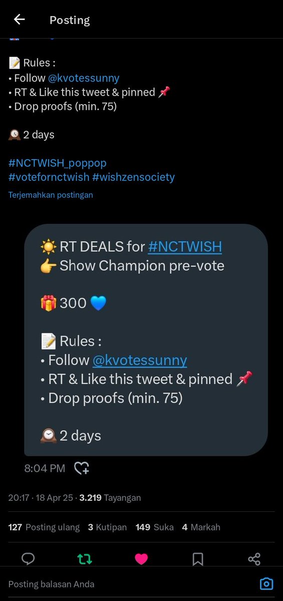 namaku_eng's tweet photo. @nctwishvoting @kvotessunny https://t.co/1yeA8aZuCK