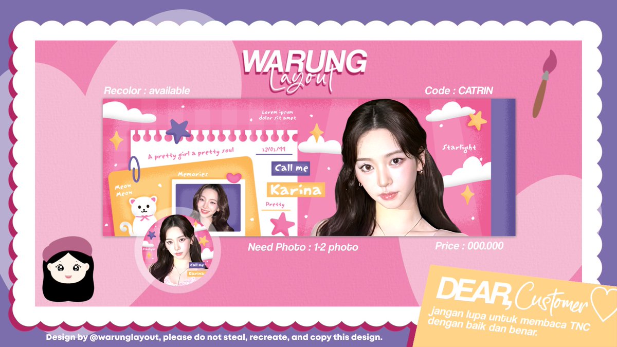 — help rt thankyou 🌸✨

Hai guys, boleh minta tolong ospekin layout baruku yang mau aku jual as template, sudah aman belum ya?? Kalo ada yang mau ditag/mutualan boleh rep saja yah, terimakasih 🎐💖

#zonauang️ #zonaba