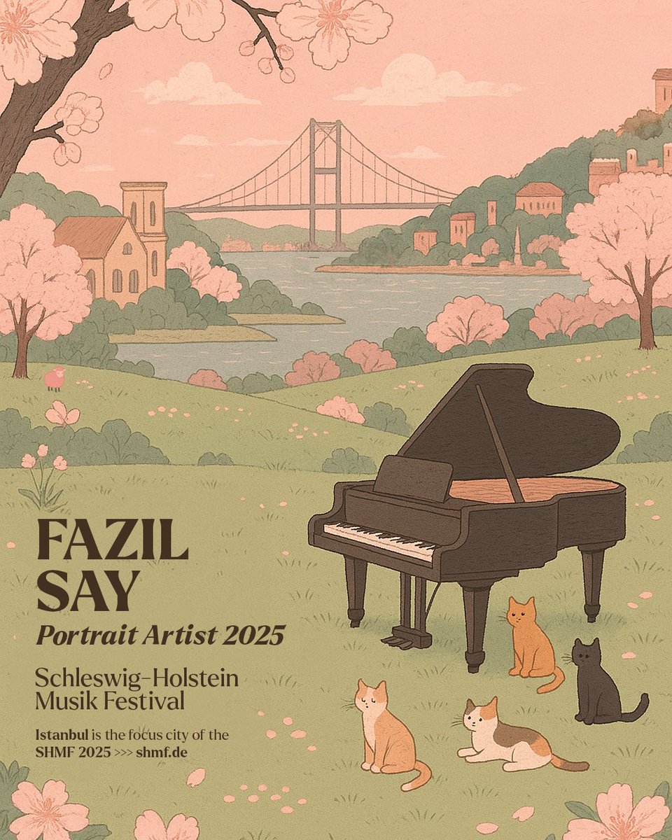 Schleswig-Holstein Musik Festival
Fazıl Say “Portrait Artist 2025”

From 5 July to 31 August 2025, the Schleswig-Holstein Music Festival (SHMF) will focus on the music metropolis of Istanbul and the pianist Fazıl Say. The programme also includes a special anniversary: Germany’s