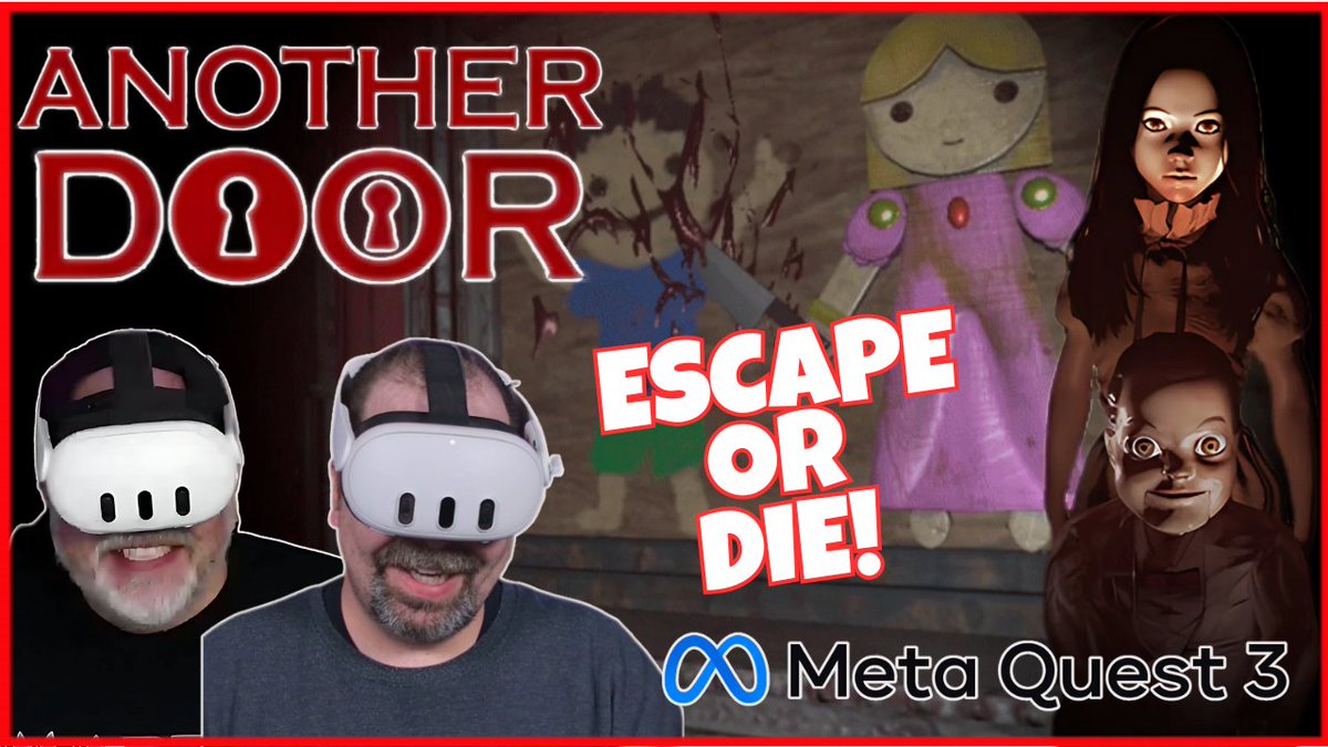 PDubsArcadeLoft's tweet photo. Late Night Video Drop - Did PDubs & James Hates Everything survive the Haunted Dolls Escape Room? Meta Quest VR Gameplay of us screaming like little girls?
@HatesJames32769
https://t.co/R51cO3T55T
#VRGaming #MetaQuest #VirtualReality #AnotherDoorEscapeRoom #AnotherDoor https://t.co/iTngcFPYOY