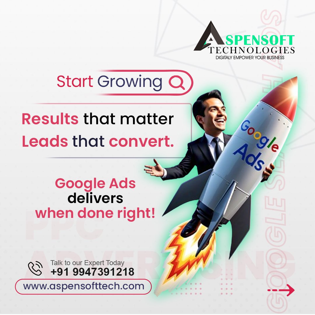 Aspensofttech's tweet photo. Google Ads can skyrocket your business 🚀—but only if done right.

🎯 Target the right audience
💡 Use the right strategy
📈 Turn clicks into real growth

Don’t just spend—invest smart. 
.
.
.
#GoogleAds #MarketingTips #BusinessGrowth #aspensofttech https://t.co/dvZ5GTQzh8