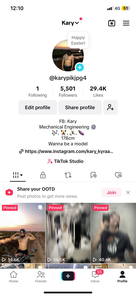 Kary20724298694's tweet photo. នេះជា account TikTok របស់ daddy ជួយ follow ម្នាក់មួយផងចាំ daddy ឲ្យញុំការ៉េមមួយ🍦😋 https://t.co/ZHY3FLtgZs
