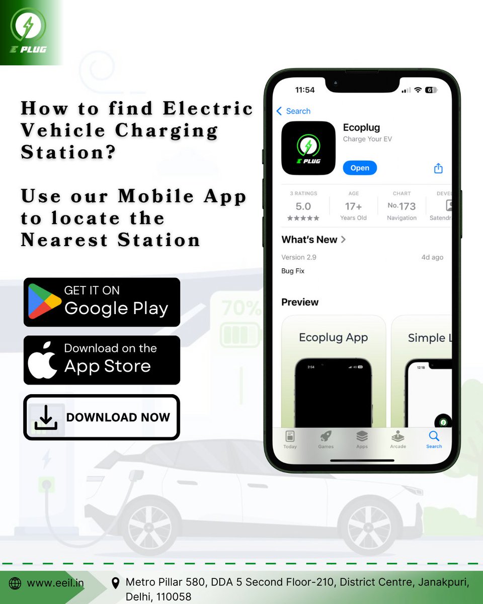 EcoplugIndia's tweet photo. Looking for an EV charging station?
Ecoplug has your back with real-time locations, fast-charging options, and a smooth experience.
 The future is electric.
#evcharging #ecoplug #ecoplugenergyindialimited https://t.co/RaJxyWz9jl