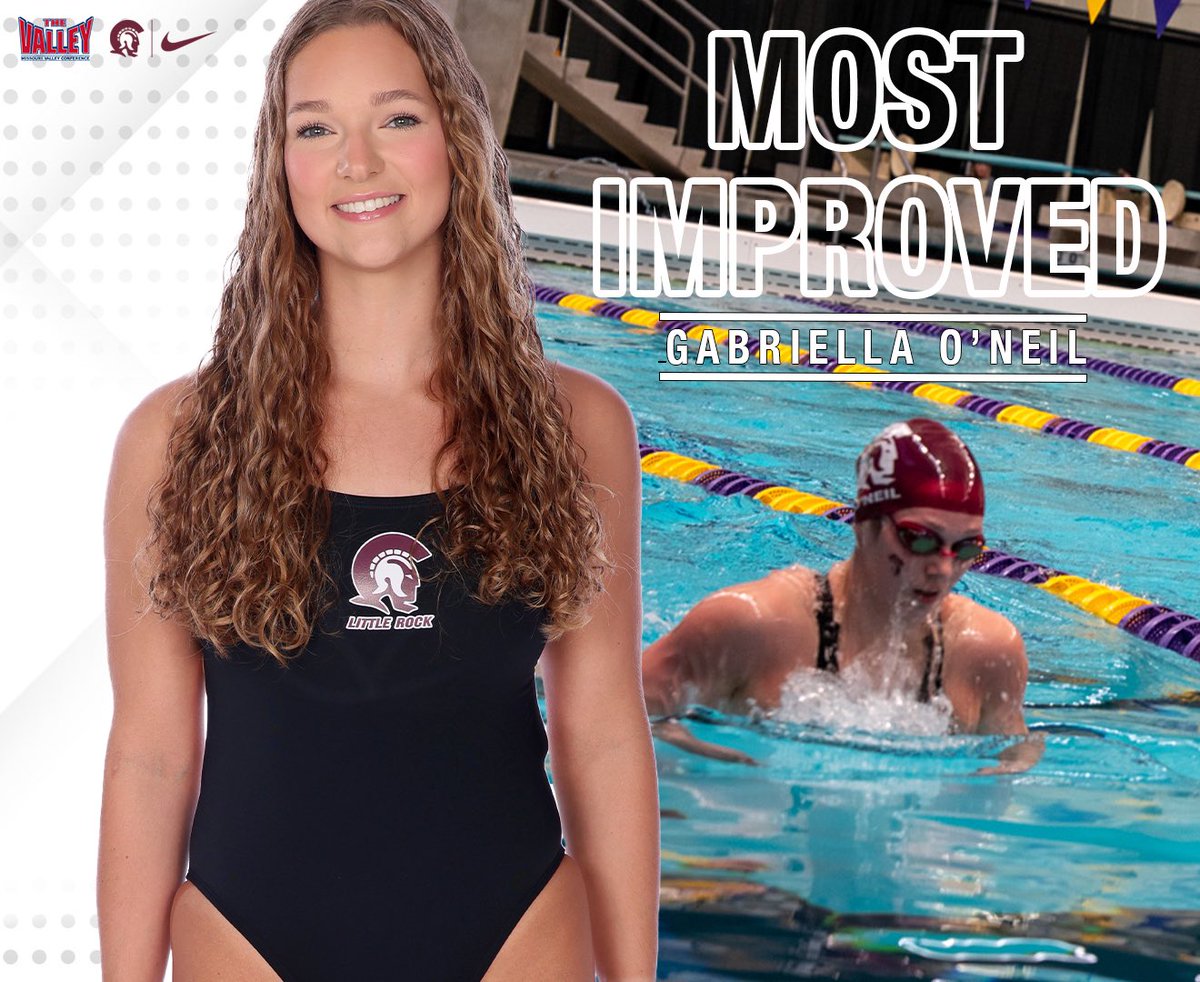 Most improved award goes to Gabby O’Neil. Take a look at her time drops below:

Senior Year vs. 5th Year
200 Free: 1:51.75 —> 1:49.76
100 Breast: 1:07.96 —> 1:02.81
200 Breast: 2:23.19 —> 2:17.15

#littlerocksteam #rocksolid