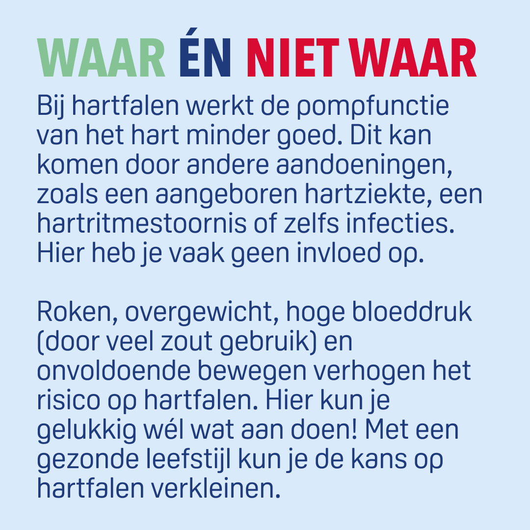 Feit of fabel? #hartfalenweek
Meer lezen over hartfalen? Ga naar: harteraad.nl/aandoeningen/h…