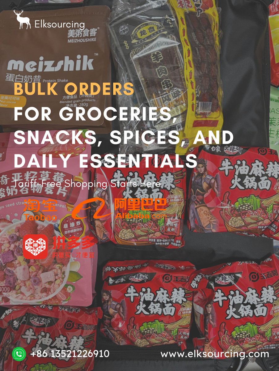 elksourcing's tweet photo. Beat U.S. Tariffs &amp; Save BIG with China Direct! 

Your Ultimate Solution for Tariff-Free Shopping on Taobao &amp; 1688

#taobaoagent #chinashipagent #FBA #TariffFreeShopping #ChinaDirectShipping #DoorToDoorDelivery #HomeEssentialsFromChina #10000SatisfiedBuyers https://t.co/Q5KbcXyJO7