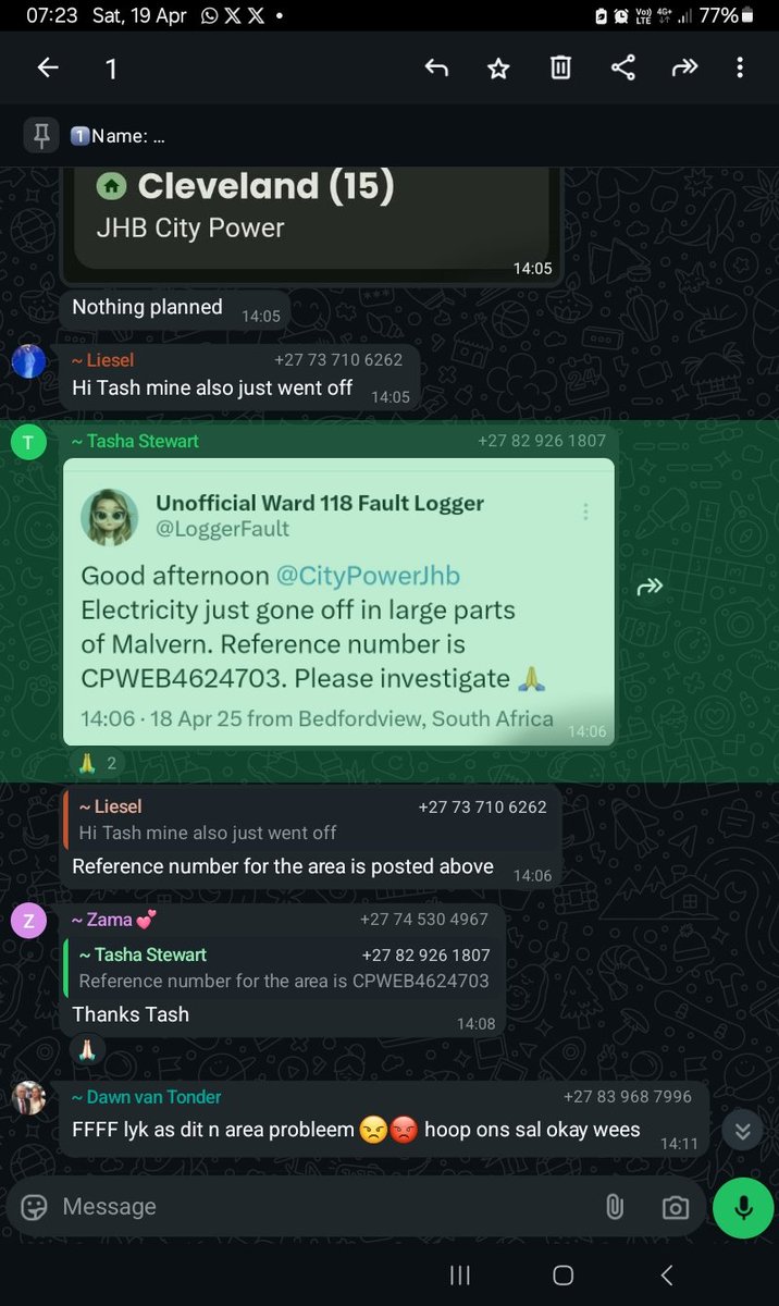 colelent's tweet photo. @CityPowerJhb please can we have a update as it's been 18 hours already https://t.co/2yMJSNrF3q