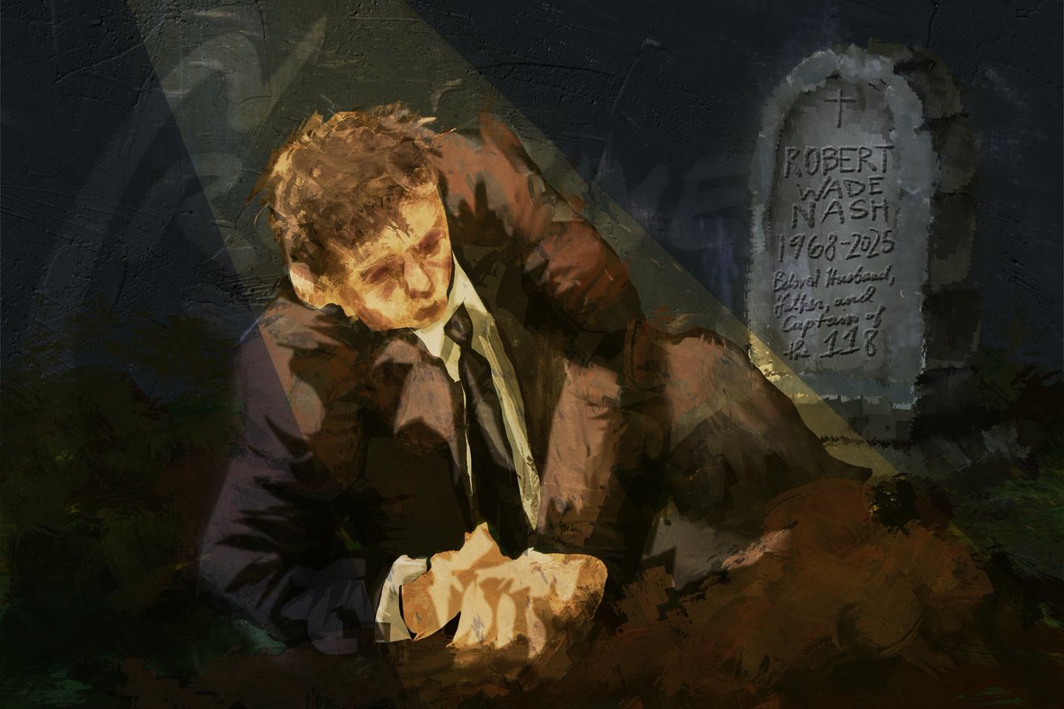 creative_cyr's tweet photo. “No grave can hold my body down - I’ll crawl home to her.”

#911onABC #911twt #bobbynash #911fanart #cap #hozier #worksong https://t.co/1MJxGF7G1x
