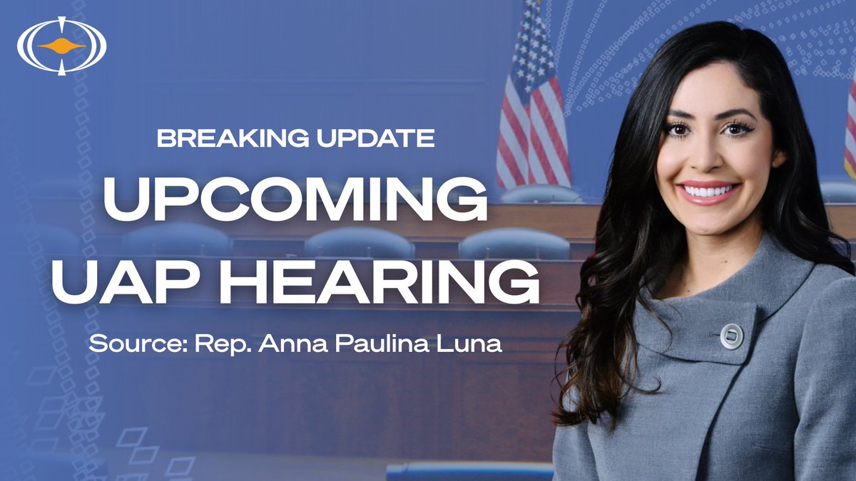 NewParadigmInstitute (@newparadigminst) on Twitter photo BREAKING UPDATE
<a href="/RepLuna/">Rep. Anna Paulina Luna</a> (<a href="/realannapaulina/">Anna Paulina Luna</a>) has released a tentative timeline for the <a href="/GOPoversight/">Oversight Committee</a> bipartisan UAP investigation, outlining a SCIF briefing on April 29th, a roundtable from April 30th to May 1st, and a full committee hearing the week of May 12th.
The BREAKING UPDATE
<a href="/RepLuna/">Rep. Anna Paulina Luna</a> (<a href="/realannapaulina/">Anna Paulina Luna</a>) has released a tentative timeline for the <a href="/GOPoversight/">Oversight Committee</a> bipartisan UAP investigation, outlining a SCIF briefing on April 29th, a roundtable from April 30th to May 1st, and a full committee hearing the week of May 12th.
The