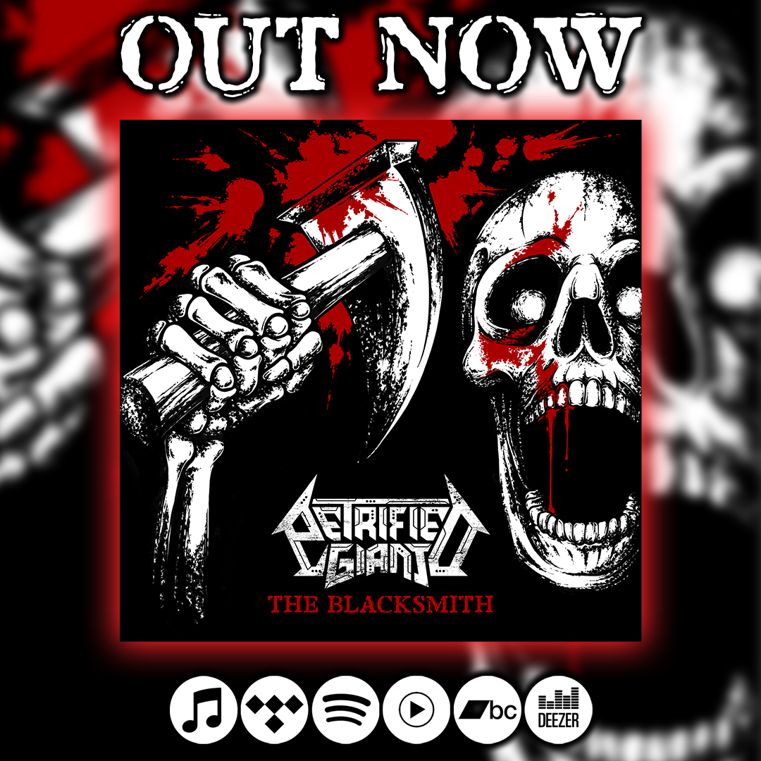 PetrifiedGiant's tweet image. ⚒️ THE BLACKSMITH is out now! ⚒️
Available on all streaming services as well as our Bandcamp.
Artwork by @erinbabygoat
#PetrifiedGiant #TheBlacksmith #thrashmetal #riffs #davemcelfatrick #lylerath #mardyleith