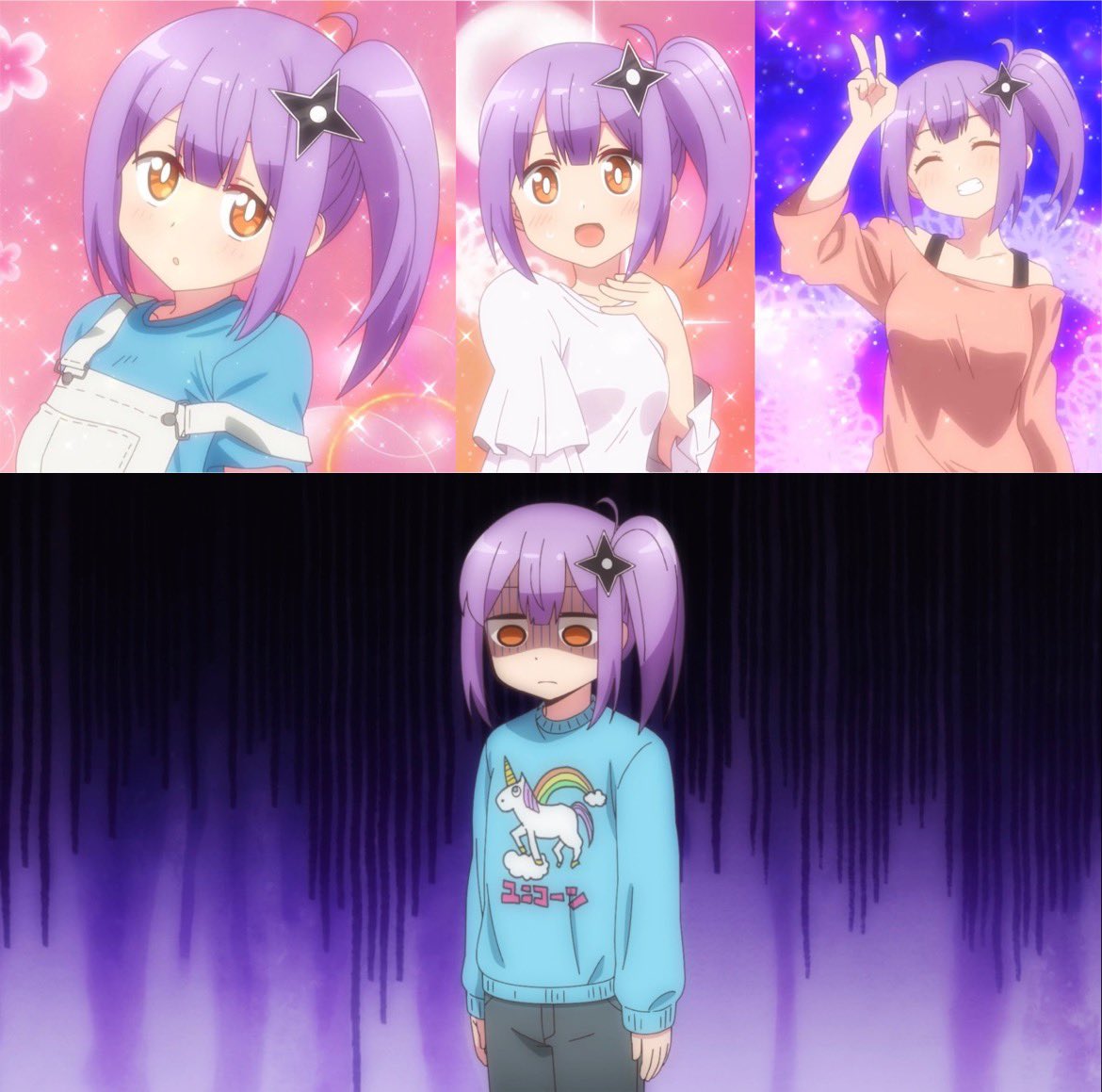 どの私服も可愛いさとこ🥰 最終的に着せられたのがダサい子供服で