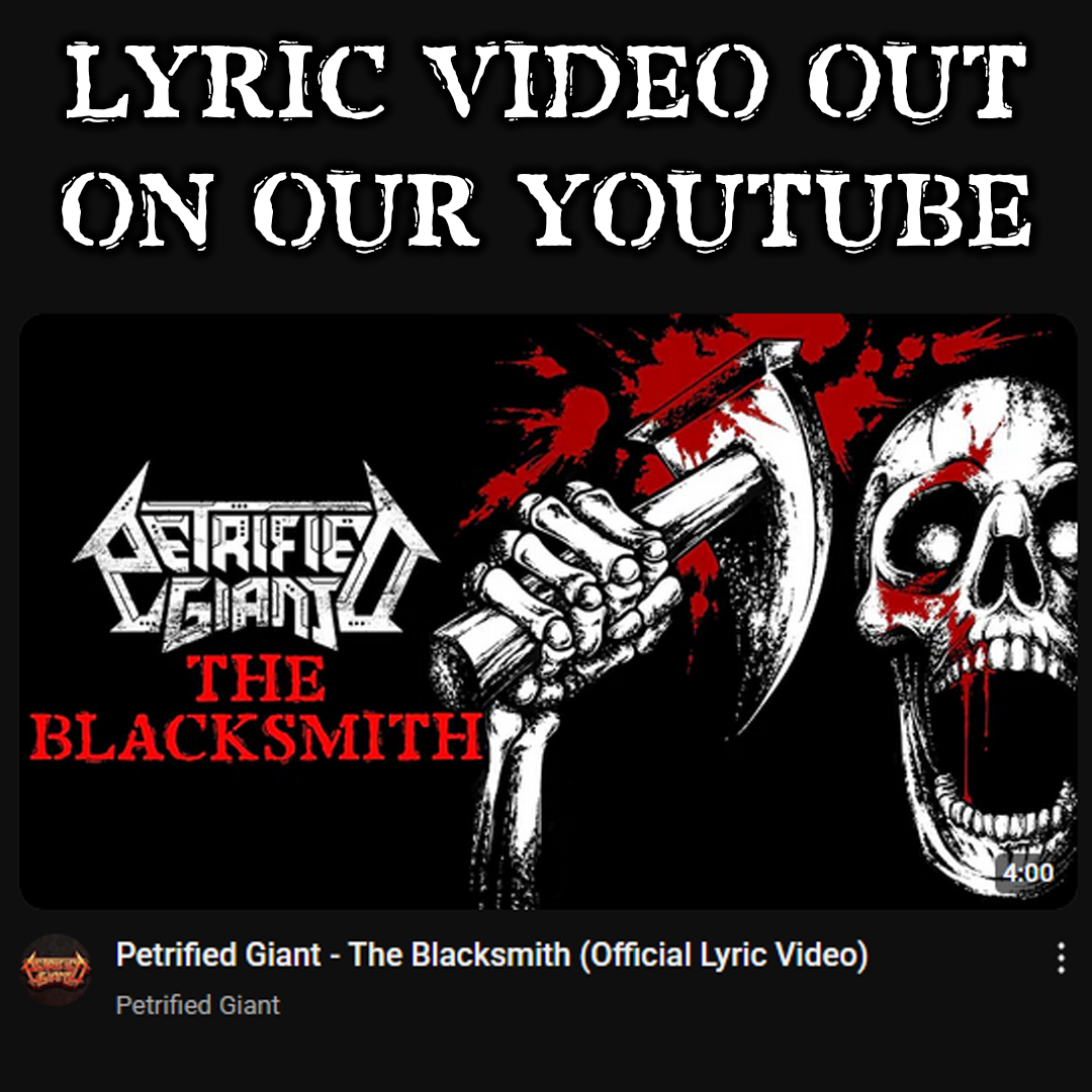 PetrifiedGiant's tweet image. ⚒️ THE BLACKSMITH is out now! ⚒️
Available on all streaming services as well as our Bandcamp.
Artwork by @erinbabygoat
#PetrifiedGiant #TheBlacksmith #thrashmetal #riffs #davemcelfatrick #lylerath #mardyleith