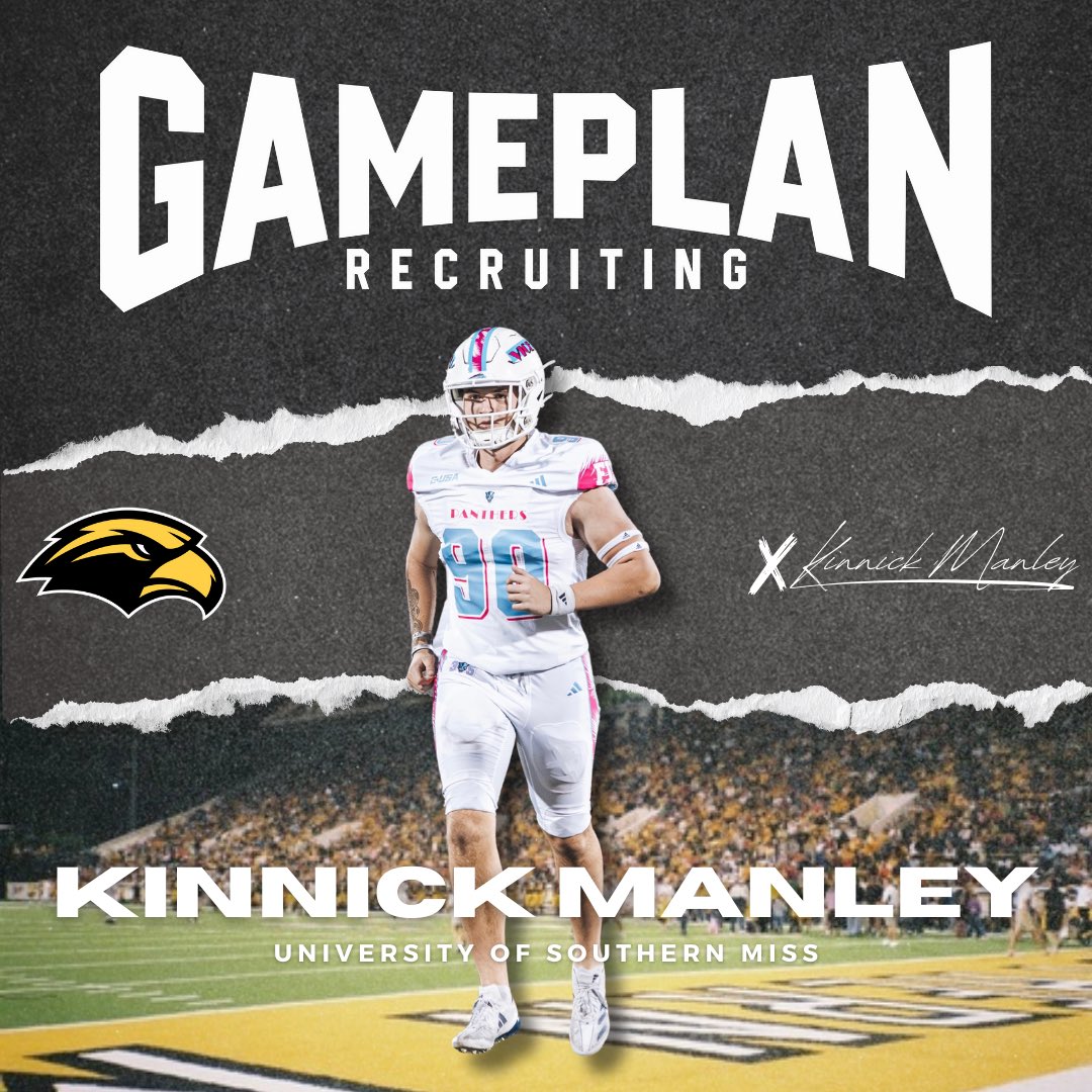 COMMITTED! 🔥🔥🔥

<a href="/KinnickManley/">Kinnick Manley</a> 
<a href="/SouthernMissFB/">Southern Miss Football</a> 

#GamePlanRecruiting