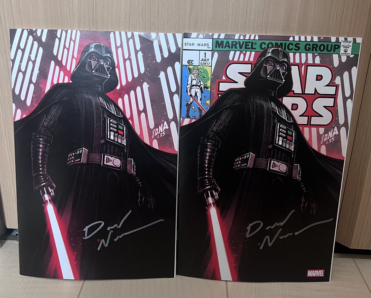 virus_gensan's tweet photo. David Nakayama先生の作品を初めて購入!まぁさん(@Marvel_comiccon )のおかげで先生にも差し入れできたし、写真も撮って頂けました!ランヤード欲しさにサイン本も2冊購入!まぁさん宣伝上手!笑
サイン本は後日しっかりと飾らせて頂きます!
#swcj
#unknowncomics
#スターウォーズセレブレーション https://t.co/HqZqePhJkP