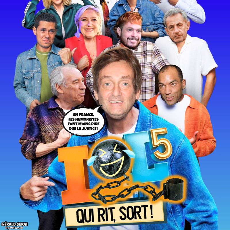 GeraldSerai's tweet photo. Depuis que Palmade est sous bracelet électronique, Lagaf’ n’est plus le seul humoriste à faire bip bip !
--------
#bfn #breakingfakenews #humour #meme #actualité #lolquiritsort #palmade #justice #guygeorges #Bayrou #sarkozy #amra #marinelepen #daval
Impertinemment vôtre ! 😜🔔 https://t.co/SIp3wgIpz7