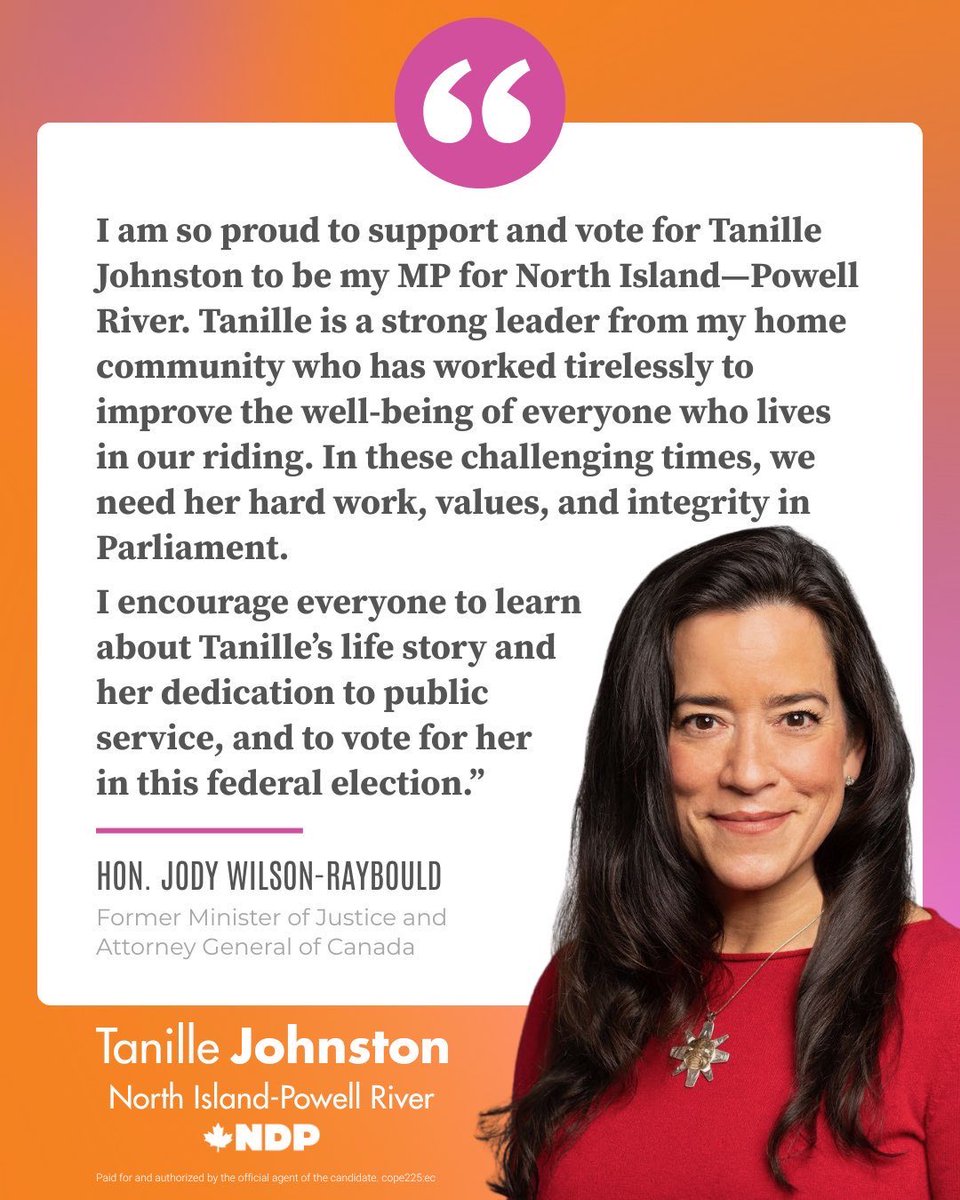 tanille__'s tweet photo. Never have I been so honoured as I am right now - gilakas’la for this endorsement @Puglaas - This means the world to me! https://t.co/NbrgKSXlHl