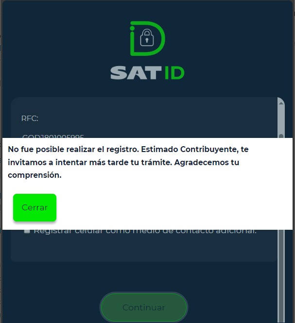 juancarlosgomdo's tweet photo. @SATMX Hola @SATMX , he intentado realizar el proceso para la renovación de la e.firma con la app y la página y nomás nada.... Llevo así todo el día. Que puedo hacer para realizar el trámite? https://t.co/kv4n29DJgW