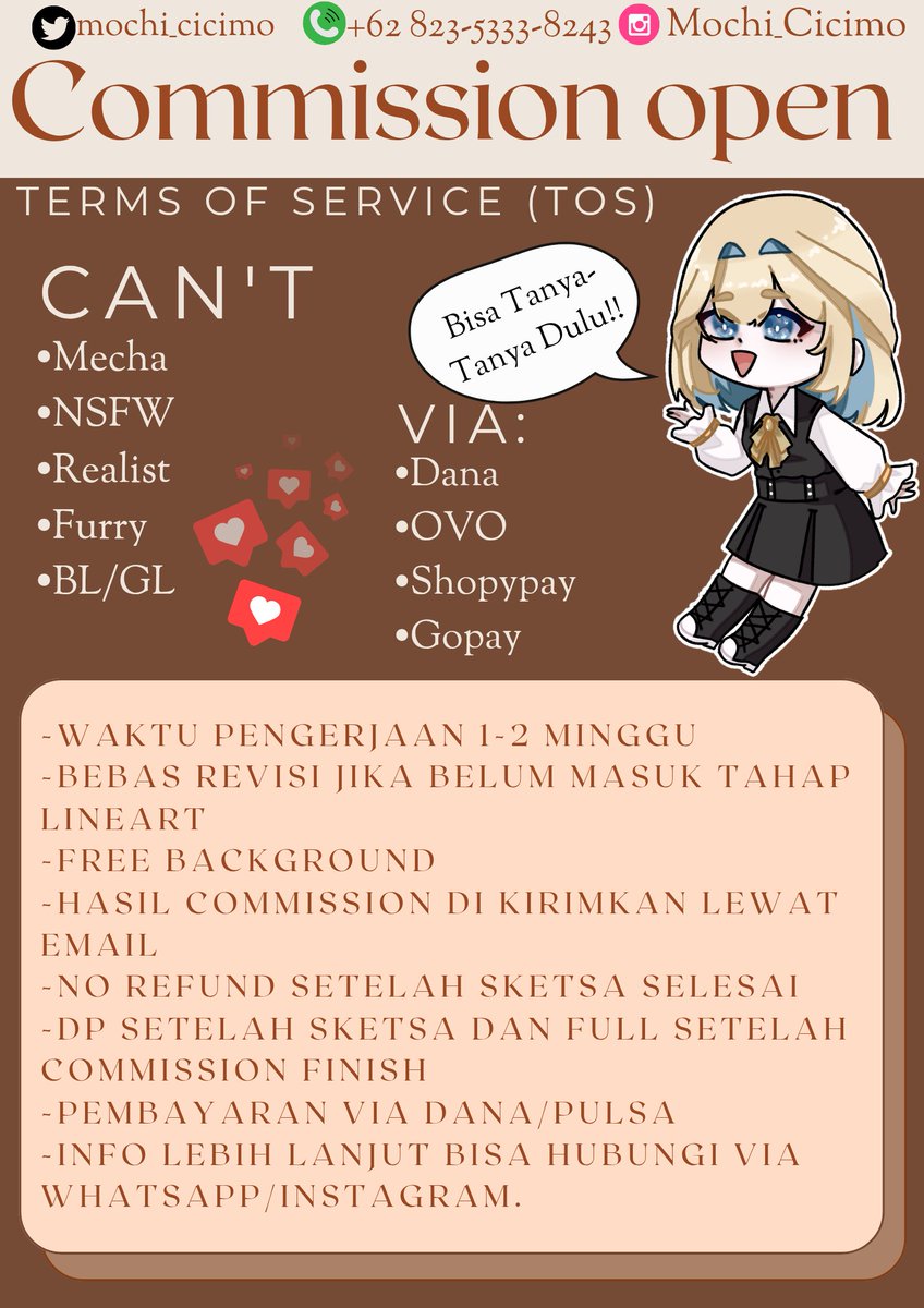 Mochi II Open Commission (@mochi_cicimo) / Posts / X