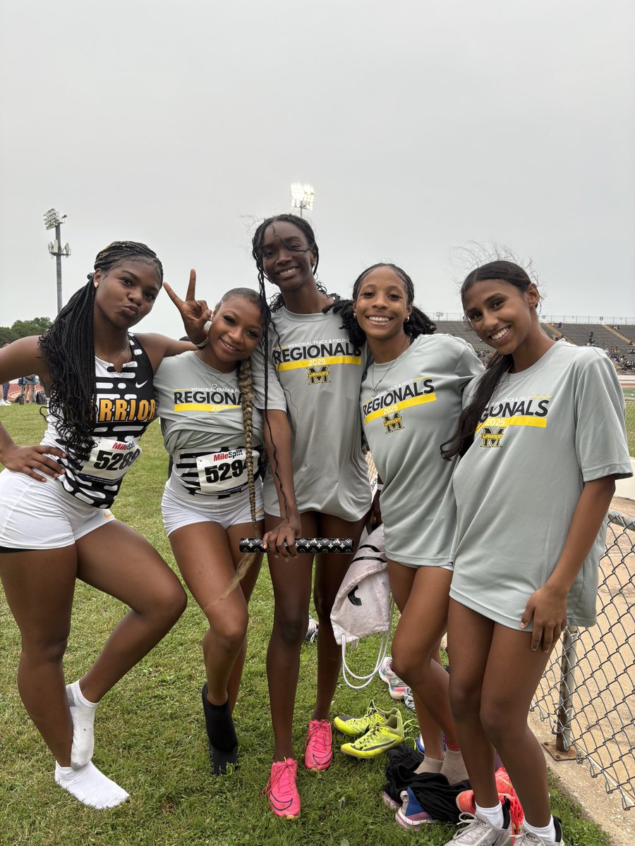 FriscoMemorialGirlsTrack&Field (@memorialtrack) on Twitter photo Our Memorial Warriors, Girls 4x100 Relay is on to the REGIONAL FINALS at the UIL Region II-5A Track and Field Championships!!! @2018Memorial <a href="/FriscoMemo_BTRF/">Frisco Memorial Boys Track and Field</a> <a href="/CoachChessna/">CoachChessna</a> Our Memorial Warriors, Girls 4x100 Relay is on to the REGIONAL FINALS at the UIL Region II-5A Track and Field Championships!!! @2018Memorial <a href="/FriscoMemo_BTRF/">Frisco Memorial Boys Track and Field</a> <a href="/CoachChessna/">CoachChessna</a>