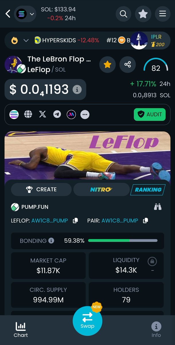 LeFlopCoin's tweet photo. @phaltron LeFlop is the way. Burns for every time LeBron Flops. https://t.co/L69fGMH8Gw